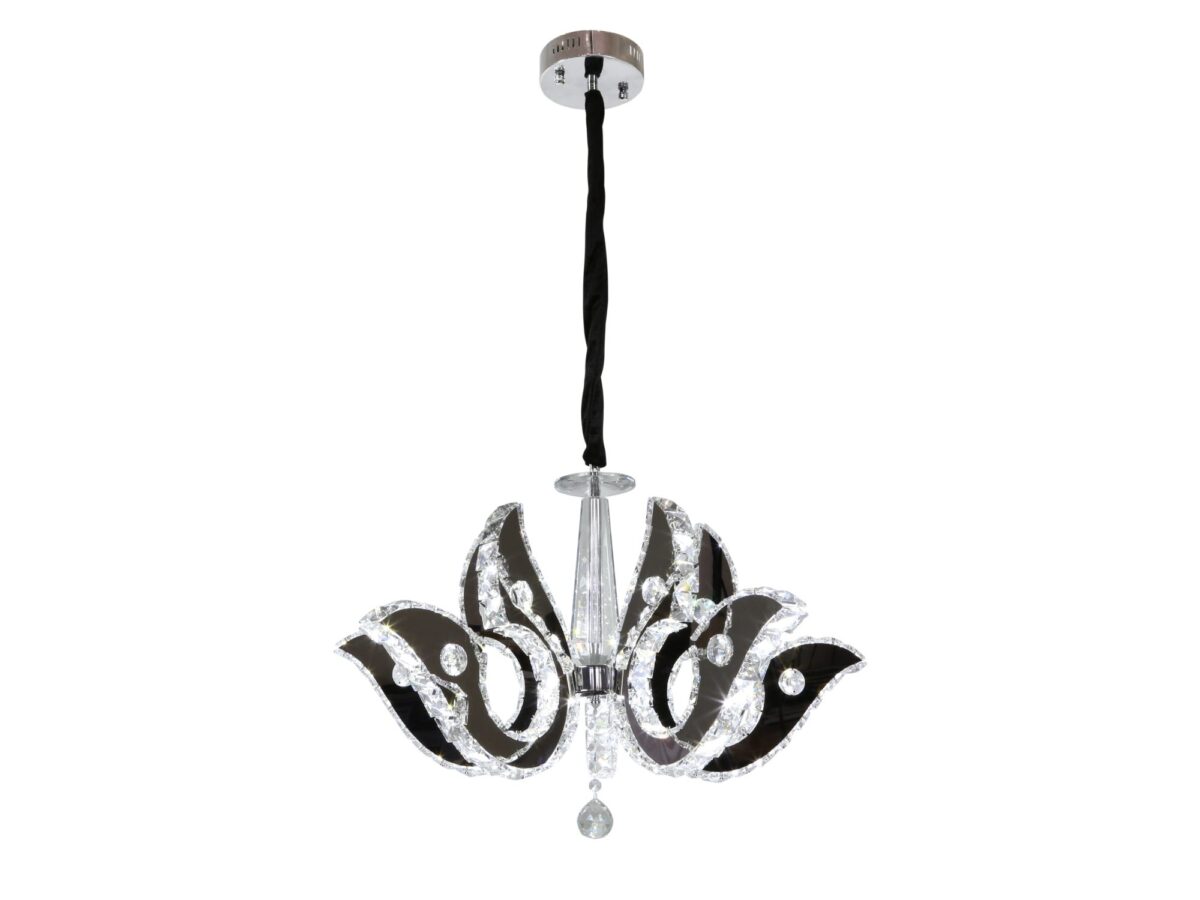 Lampa wisząca LED 40 W Morameta 70 cm chromowa