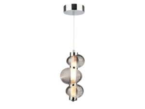Miniaturka 1 - Lampa wisząca LED Ralosona 12 W chromowana na białym tle