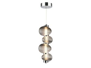 Miniaturka 1 - Lampa wisząca LED Ralosona 17 W chromowana na białym tle