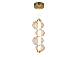 Miniaturka 6 - Lampa wisząca LED Ralosona 17 W złota na białym tle