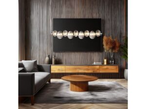 Miniaturka 5 - Lampa wisząca Ralosona 32 W chromowana – ujęcie 2