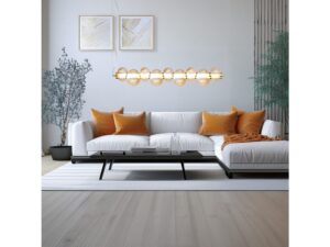 Miniaturka 4 - Lampa wisząca Ralosona 32 W złota – ujęcie 2