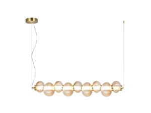 Miniaturka 6 - Lampa wisząca LED Ralosona 32 W złota na białym tle
