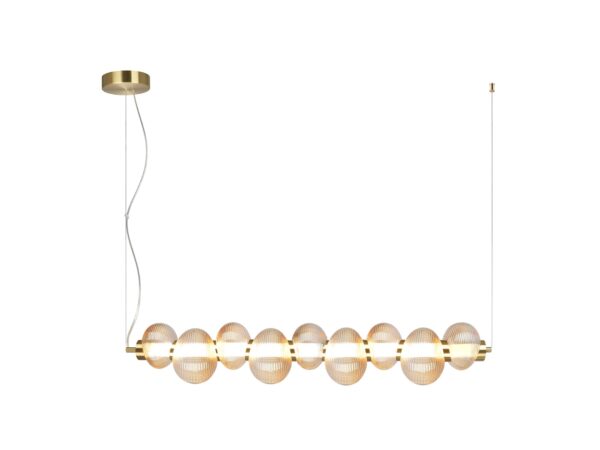Lampa wisząca LED Ralosona 32 W złota na białym tle
