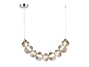 Miniaturka 1 - Lampa wisząca LED Ralosona 36 W chromowana na białym tle