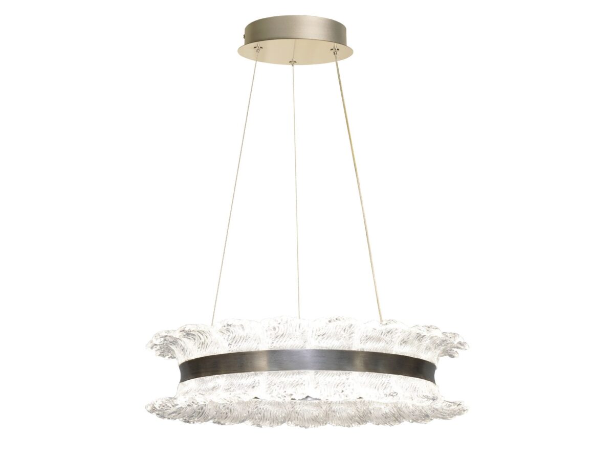 Lampa wisząca LED Terimia 50 cm nikiel satynowy