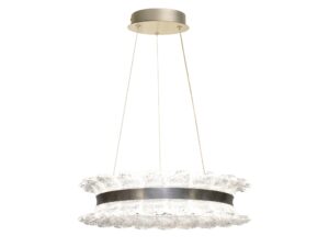 Miniaturka 3 - Lampa wisząca Terimia LED w niklu satynowym – widok całej oprawy