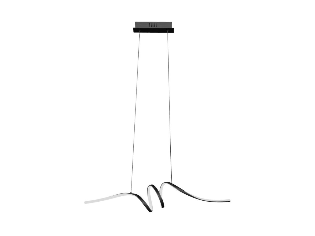 Lampa wisząca Levasina LED 28 W czarna 95 cm