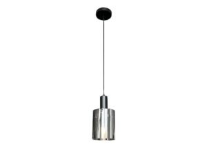 Miniaturka 1 - Lampa wisząca Levolira jednopunktowa z czarnym zawieszeniem na białym tle