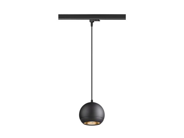 Lampa wisząca szynowa Light Eye 150 czarna matowa, widok całej oprawy