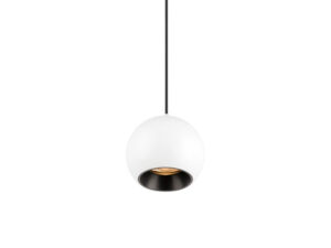 Miniaturka 1 - Lampa wisząca Light Eye 2.0 48 V biało-czarna, 2700 K, na białym tle