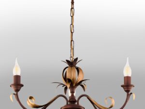 Miniaturka 2 - Lampa Lima w starym złocie z trzema ramionami – widok z przodu