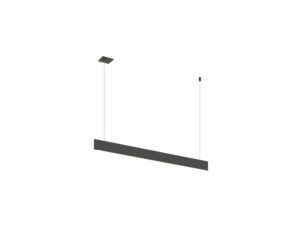 Miniaturka 2 - Lampa wisząca Linius 120 czarna, zbliżenie profilu