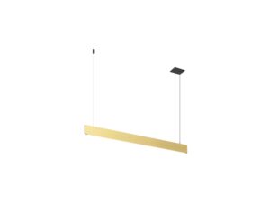 Miniaturka 1 - Lampa wisząca Linius 120 mosiężna, pełna oprawa LED
