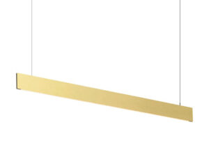 Miniaturka 4 - Lampa wisząca Linius 120 mosiężna, pełna oprawa LED