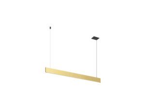 Miniaturka 5 - Lampa wisząca Linius 120 mosiężna, widok boczny oprawy