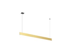 Miniaturka 5 - Lampa wisząca Linius 150 DALI mosiężna, detal profilu LED
