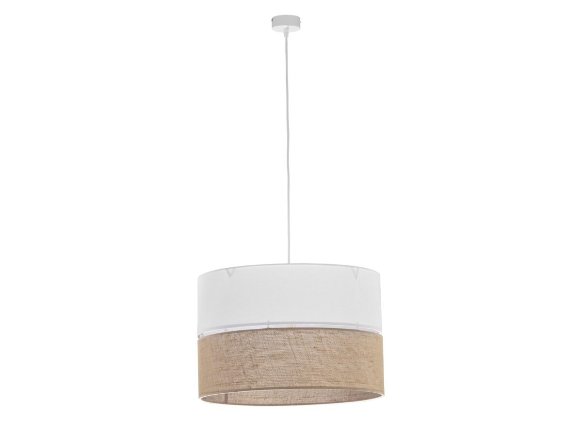 Lampa wisząca Linobianco 3-punktowa z abażurem 50 cm