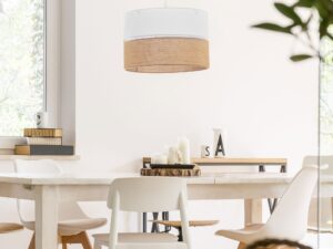 Miniaturka 1 - Lampa wisząca Linobianco 50 cm we wnętrzu