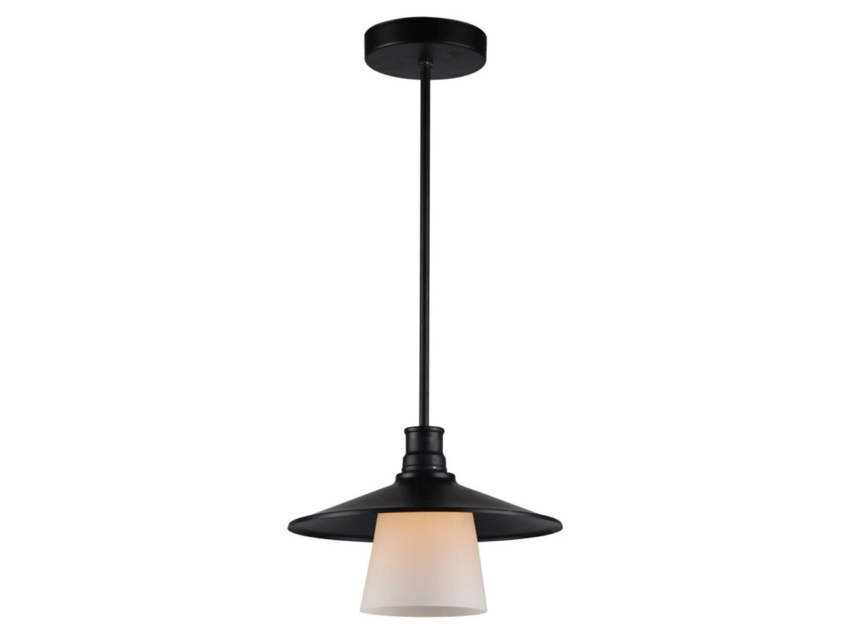 Lampa wisząca Lovero z metalowym kloszem 26 cm czarna