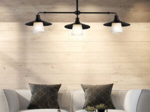 Miniaturka 3 - Lampa Lovero trzypunktowa nad częścią wypoczynkową salonu