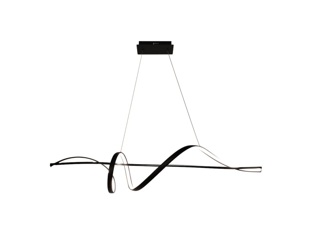 Lampa wisząca LED Lumideta 36 W 120 cm czarna