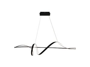 Miniaturka 4 - Lampa wisząca Lumideta czarna LED 36 W na białym tle