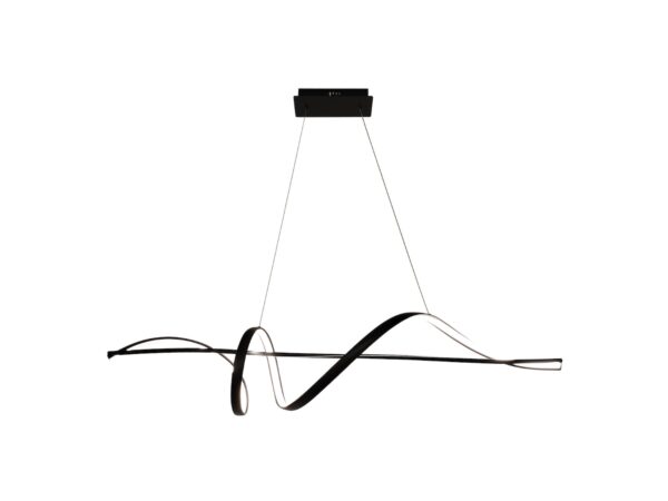 Lampa wisząca Lumideta czarna LED 36 W na białym tle