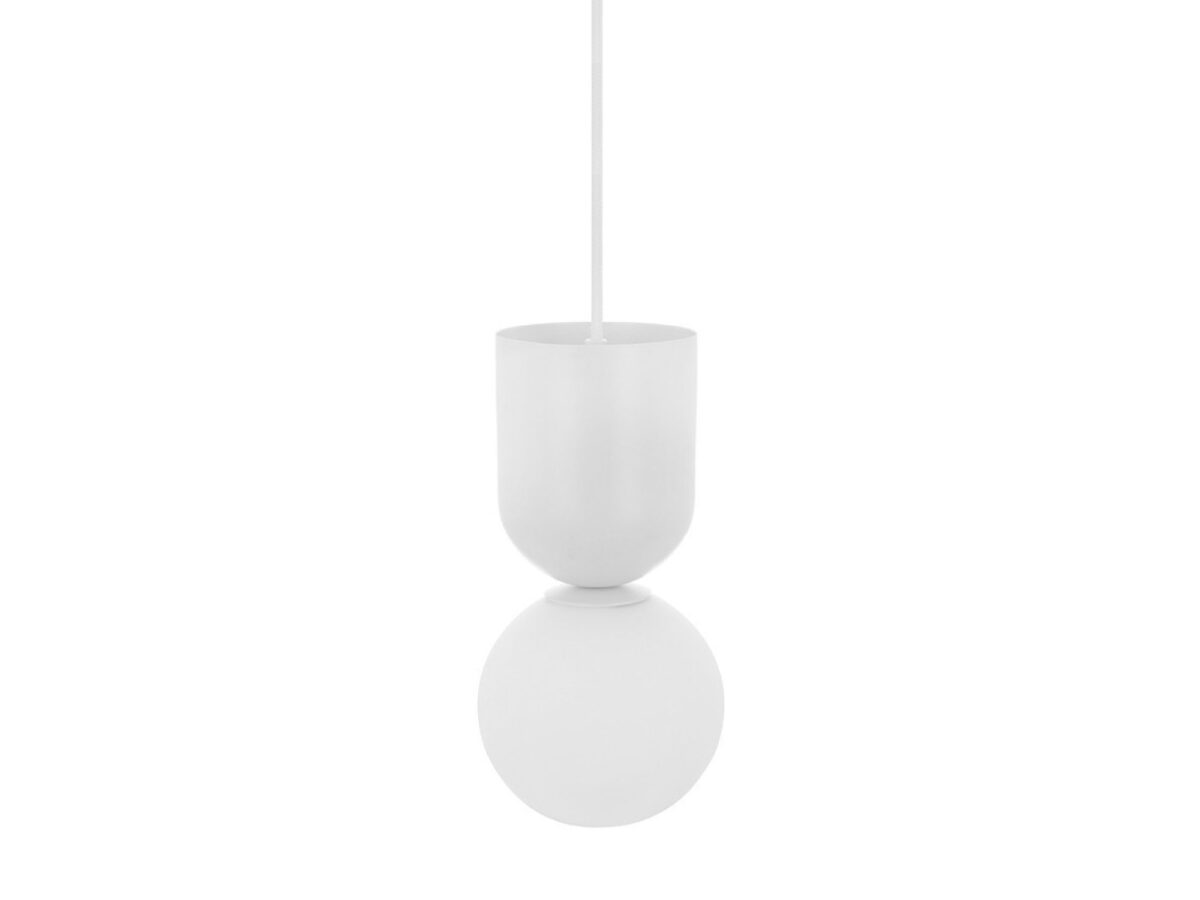 Lampa wisząca LUOTI z mlecznym szklanym kloszem