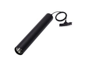 Miniaturka 6 - Czarna lampa wisząca magnetyczna LED 7 W na białym tle