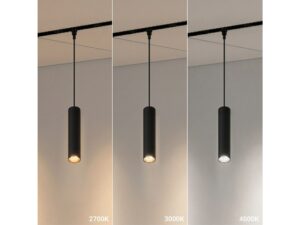 Miniaturka 3 - Lampa wisząca magnetyczna LED z detalem czarnej oprawy