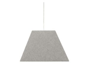 Miniaturka 2 - Szara lampa wisząca Malesano z tkaninowym abażurem