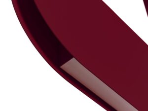 Miniaturka 7 - Detal burgundowej lampy MALUMI A i modułu świetlnego