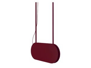 Miniaturka 1 - Burgundowa lampa wisząca MALUMI A LED na białym tle