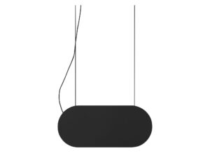 Miniaturka 2 - Czarna lampa wisząca MALUMI A LED z tekstylnym zawieszeniem