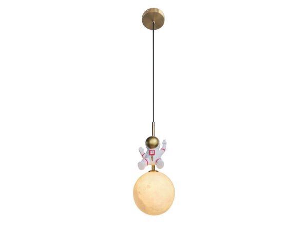 Lampa wisząca dziecięca Maretora E27 biało-złota