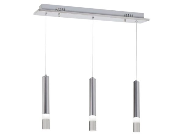 Lampa wisząca Maromira LED 15 W chromowana 3-punktowa – zdjęcie 3