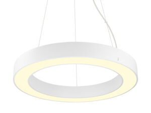 Miniaturka 1 - Lampa wisząca Medo Ring 60 LED biała, pełna rozeta i zawieszenie