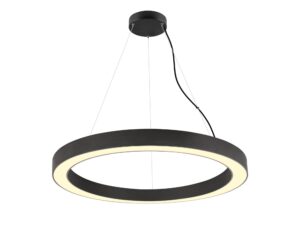 Miniaturka 4 - Lampa wisząca Medo Ring 90 LED DALI czarna, pełna rozeta i zawieszenie