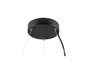 Miniaturka 3 - Lampa wisząca Medo Ring 90 – detale okrągłej czarnej oprawy