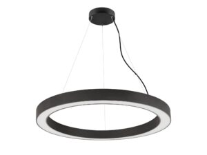 Miniaturka 4 - Lampa wisząca Medo Ring 90 czarna – perspektywa i zawieszenie