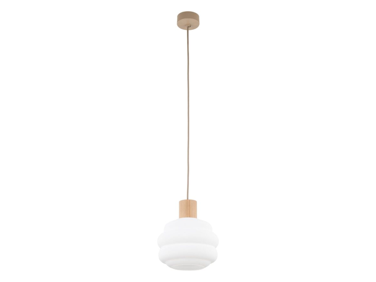 Lampa wisząca Melia 1-punktowa z białym kloszem
