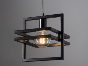 Miniaturka 1 - Lampa wisząca Merci 1 czarna w aranżacji