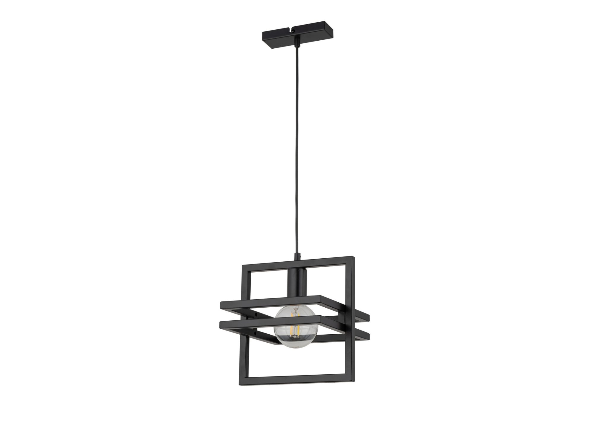 Czarna lampa wisząca Merci 1 – widok produktu
