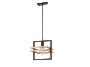 Miniaturka 3 - Lampa wisząca Merci 1 w czerni i złocie – drugie ujęcie