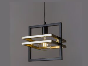 Miniaturka 2 - Lampa wisząca Merci 1 czarno-złota – widok produktu