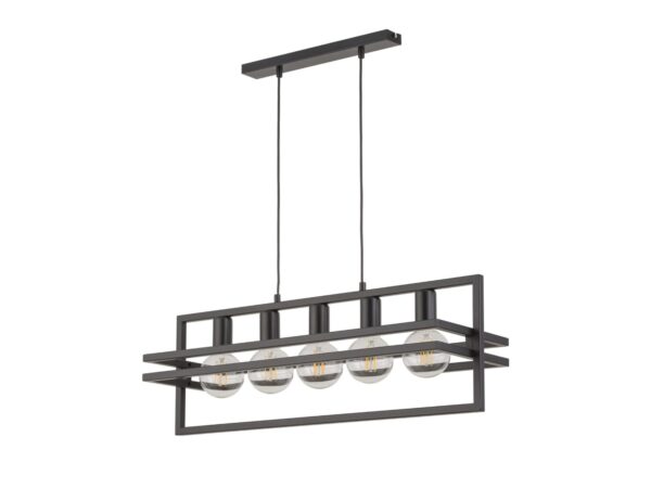 Lampa wisząca Merci 5 w kolorze czarnym – widok produktu