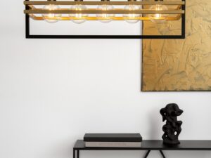 Miniaturka 2 - Lampa wisząca Merci 5 czarno-złota – widok produktu