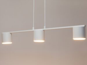 Miniaturka 4 - Lampa wisząca Mila 3 biała w aranżacji wnętrza