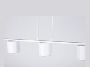 Miniaturka 3 - Lampa wisząca Mila 3 biała w dodatkowym ujęciu